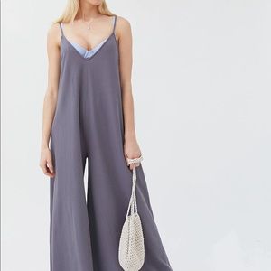 NWT Urban Outfitters Wideleg Grey Jumpsuit